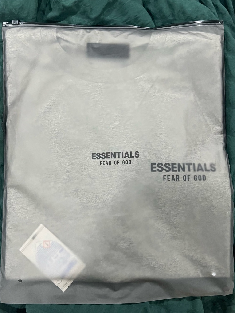 Fear of God ESSENTIALS Short Sleeve Tee - White with Gray Logo